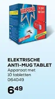 Vapona elektrische anti-mug tablet