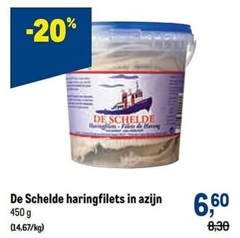 Makro De schelde haringfilets in azijn aanbieding