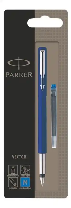Parker vulpen Vector blauw