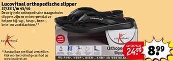 Kruidvat Lucovitaal orthopedische slipper aanbieding