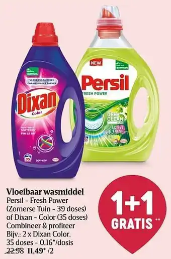 Delhaize Dixan color aanbieding