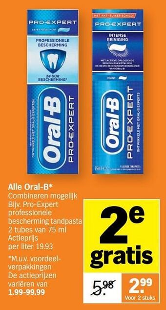 Oral-b pro-expert professionele bescherming tandpasta