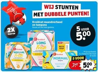 Tampons normaal