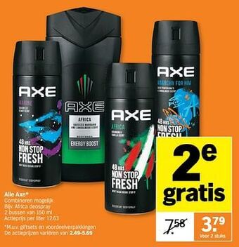 Albert Heijn Axe africa deospray aanbieding