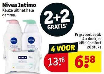 Kruidvat Doekjes mild comfort aanbieding
