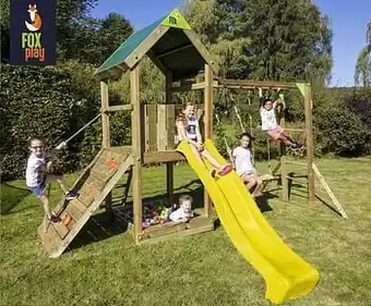 Fox play schommel Riverside Monkey Bar Adventure met gele glijbaan