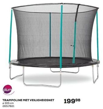 Trampoline met veiligheidsnet