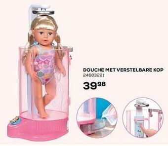Douche met verstelbare kop