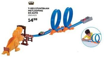 T-rex stuntbaan metlooping en auto