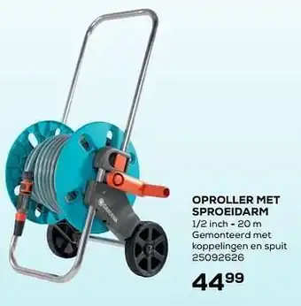 Gardena oproller met sproeidarm