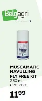 Muscamatic navulling fly free kit