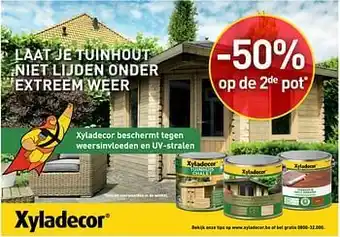 Xyladecor -50% op de 2de pot
