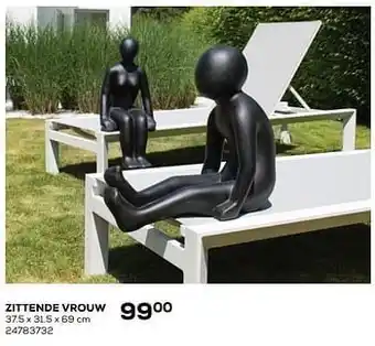 Zittende vrouw