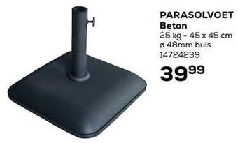 Parasolvoet beton