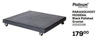 Supra Bazar Parasolvoet modena black polished graniet aanbieding