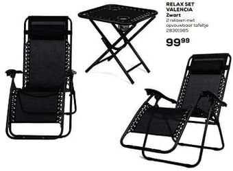 Relax set valencia zwart