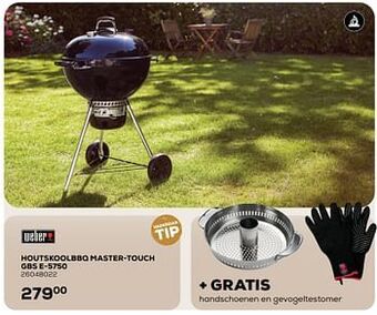 Weber houtskoolbbq master-touch gbs e-5750