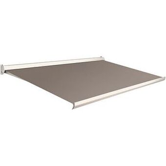 Brico Domasol zonnetent elektrisch ’Factor 10-C’ lichtbruin 350 x 300 cm aanbieding
