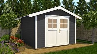 Brico Weka tuinhuis 122 GR4 antraciet 235x300cm aanbieding