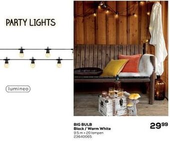 Supra Bazar Big bulb black - warm white aanbieding