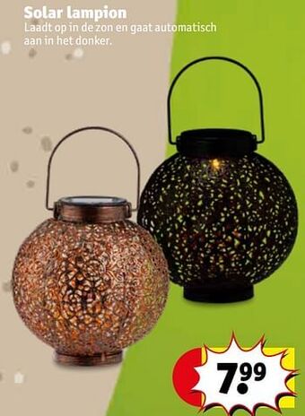 Kruidvat Solar lampion aanbieding