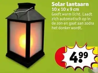 Kruidvat Solar lantaarn aanbieding