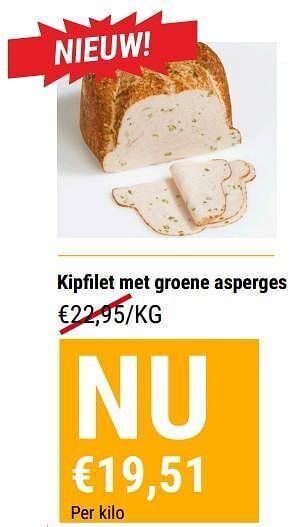 Vleesmeester Kipfilet met groene asperges aanbieding