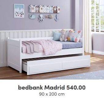 Baby & Tiener Bedbank madrid aanbieding