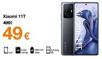 Orange Xiaomi 11t aanbieding