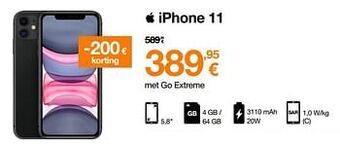 Orange Apple iphone 11 aanbieding
