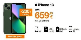 Orange Apple iphone 13 aanbieding