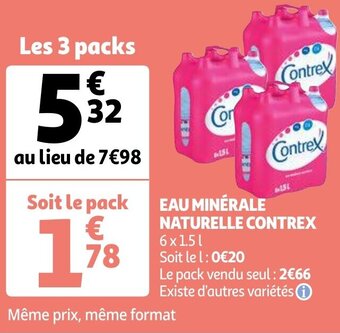 Auchan Eau Minerale Naturelle Contrex aanbieding