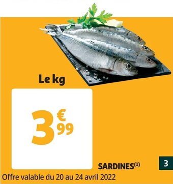 Auchan Sardines aanbieding