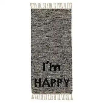 Kwantum Vloerkleed Happiness Zwart aanbieding