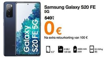 Orange Samsung galaxy s20 fe 5g aanbieding