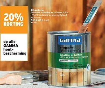 GAMMA Tuinbeits schutting en tuinhout aanbieding