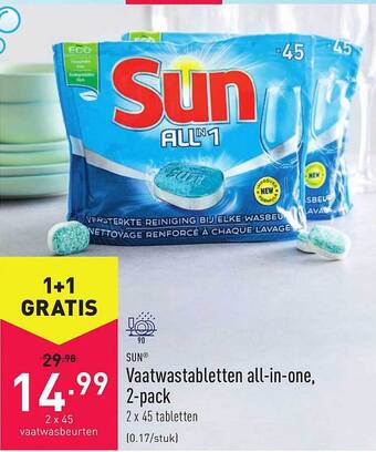 Sun Vaatwastabletten All-in-one 2-pack
