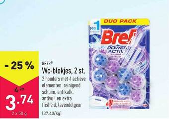 ALDI Bref Wc-blokjes 2 St. aanbieding