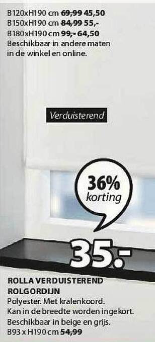 Rolla Verduisterend Rolgordijn