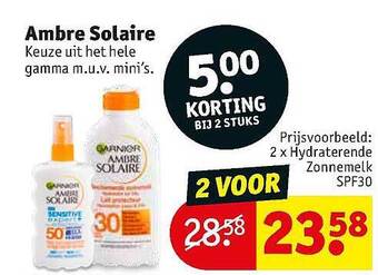 Kruidvat Ambre Solaire aanbieding