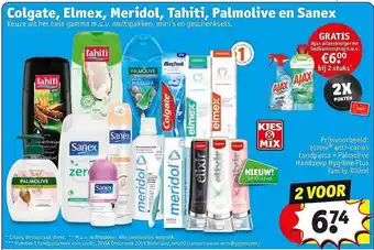 Kruidvat Colgate, Elmex, Meridol, Tahiti, Palmolive En Sanex aanbieding