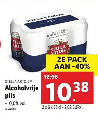 Lidl Stella Artois Alcoholvrije Pils aanbieding