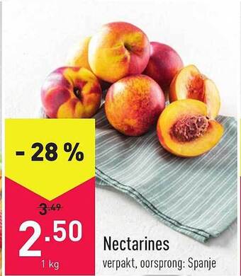 ALDI Nectarines 1kg aanbieding