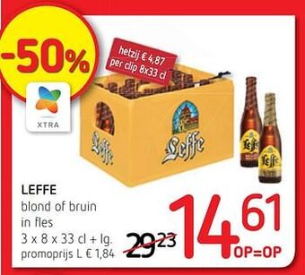 Spar Colruyt Leffe blond of bruin aanbieding