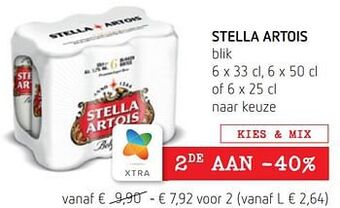 Spar Colruyt Stella artois aanbieding