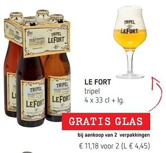 Spar Colruyt Le fort tripel aanbieding