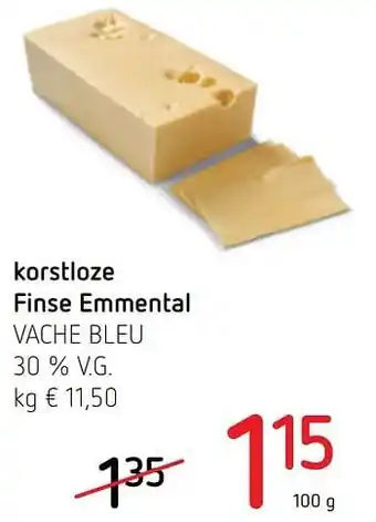 Korstloze finse emmental vache bleu