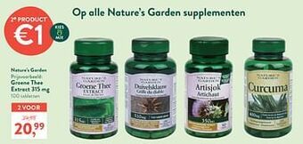 Holland & Barrett Groene thee extract 315 mg aanbieding