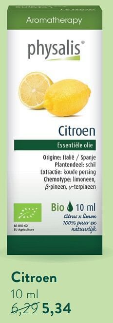 Holland & Barrett Citroen aanbieding