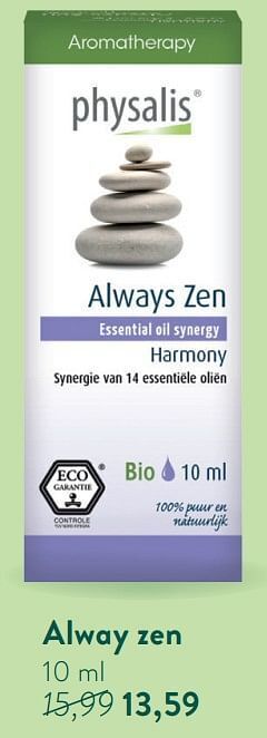 Holland & Barrett Alway zen aanbieding